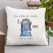 Personalised Cushion for New Home - Door image