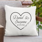 Personalised Cushion for Couple - Love Heart image