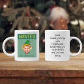 Personalised Christmas Elf Mug - Upload Your Own Photo image