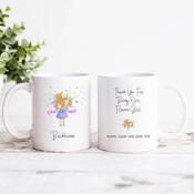 Personalised Flower Girl Mug image