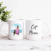 Personalised Cat Mama Mug image