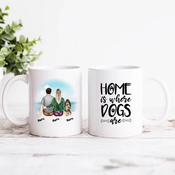 Personalised Mug - Couple and Dog image