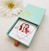 Personalised Birthday Photo Gift Card &amp; Gold Necklace in Jewellery Box - For Teenagers