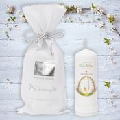 Personalised Christening Candle for Boys &amp; Girls - Baby on a Swing