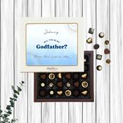 Personalised Box of Lily O’Brien’s Chocolates - Will You Be My Godfather?