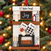 Personalised Christmas Ornament - Joyful Mantle 2 image