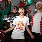 Personalised Christmas T-Shirts for Adults - Upload Your Own Image image