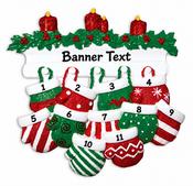 Personalised Christmas Ornament - Merry Mittens 11 image