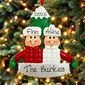 Personalised Christmas Saw Couple NEW for 2 people image