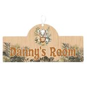 Personalised Door Name Plaque for Boys - Safari