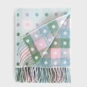 Personalised Foxford Baby Blanket - Multi Coloured Spot Pastel image