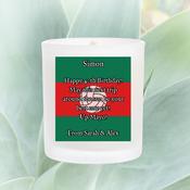 Personalised GAA Candle for ALL COUNTIES - Hurley or Football image