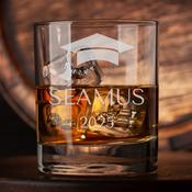 Personalised Graduation Whiskey Glass for Men - TIPPERARY CRYSTAL - Eternity Crystal Whiskey Glass image