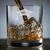 Personalised Graduation Whiskey Glass for Women - TIPPERARY CRYSTAL - Eternity Crystal Whiskey Glass image