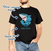 Personalised Men's Adult T-shirt for Any Occasion - Upload Your Own Image &amp; Text image
