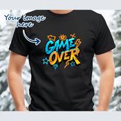 Personalised Men's Adult T-shirt for Any Occasion - Upload Your Own Image image