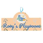 Personalised Door Name Plaque for Boys - Dinosaur