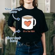 Personalised Women's Adult T-shirt for Any Occasion - Upload Your Own Image &amp; Text image