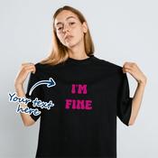 Personalised Women's Adult T-shirt for Any Occasion - Upload Your Own Text