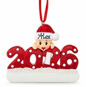 Personalised Christmas Ornament - 2026 RED image