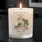Personalised Scented Candle for New Homes - Fireplace