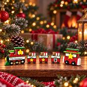 Personalised Linking Train 3 Carriages in 'Our Christmas Express' Gift Box image