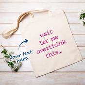 Personalised Tote Bag for Any Occasion - Upload Your Own Text