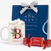 Personalised Irish Christmas Gift Set - Festive Mug and Butler's Mini Christmas Cracker