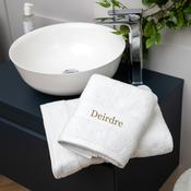 Personalised Signature Luxury Towels – 750gsm Premium Elegant Towel Set - Hand &amp; Bath
