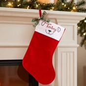 Personalised Christmas Stocking - Dog Face image