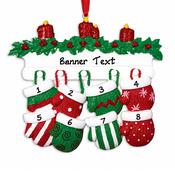 Personalised Christmas Ornament - Merry Mittens 8 image