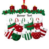 Personalised Christmas Ornament - Merry Mittens 9 image