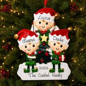 Personalised Christmas Ornament - Happy Elves 3 image