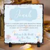 Personalised Slate for Boys - The Meaning of a Name