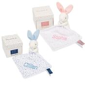 Twin Gift Set Boy &amp; Girl - Twin Bunny Beag - Quality Irish Design image
