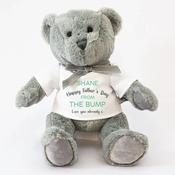 Personalised Grey Teddy Bear - Happy Father's Day from the BUMP!