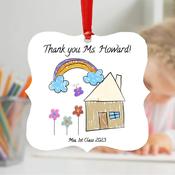 Personalised Teacher Ornament - Customised with Your Artwork