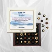 Personalised Box of Lily O'Brien's Chocolates to say Thank You - Watercolour