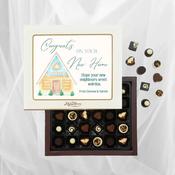Personalised Box of Lily O'Brien's Chocolates for a New Home - Watercolour