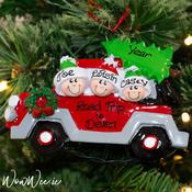 Personalised Christmas Ornament - Christmas Tree Caravan 3 image