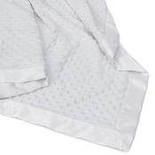 Personalised Baby BLANKET for Girls - White Bubble
