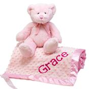 Personalised Gift Set for Baby Girl - Bedtime Snuggles with Teddy image