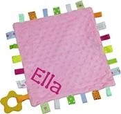 Personalised Taggie - Pink Bubble