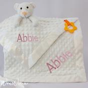 Personalised Baby Gift Set - Comfort Her Collection - White