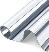 SAMPLE of Light Silver Mirror Window Film - Privacy Tint