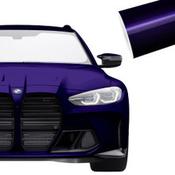 SAMPLE of Super Gloss Metallic Midnight Purple Vinyl Wrap SGM-MP71