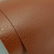 SAMPLE of Tan Leather Vinyl Wrap - LR801