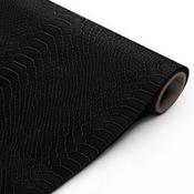 SAMPLE of BLACK CROCODILE SKIN VINYL WRAP - BCS243