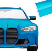 SAMPLE of Super Gloss Miami Blue Vinyl Wrap SG-MB18