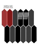 SAMPLE of Onyx Black Picket Peel &amp; Stick Composite Wall Tiles (4.8 x 15cm) - OBPT01 image